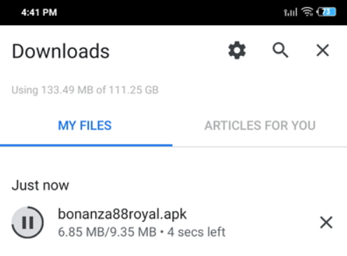 hasil download bola tangkas apk di HP