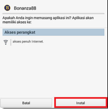 instal bola tangkas apk di android