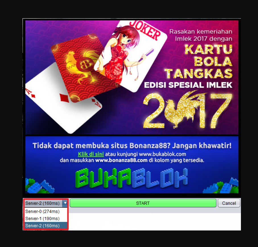 server prelogin bola tangkas