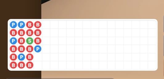 Contoh bentuk pola 2 dalam permainan baccarat