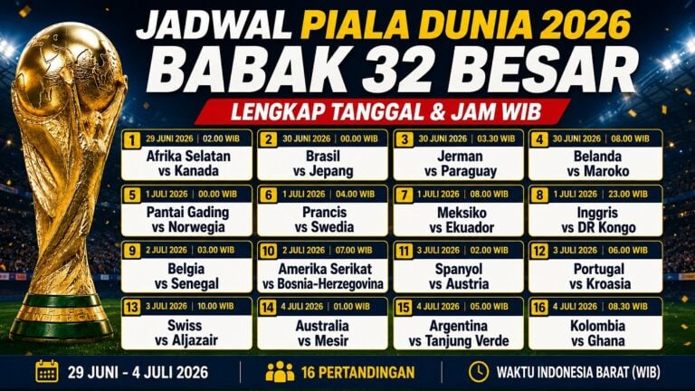 Jadwal Piala Dunia 2026
