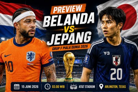 Preview Belanda vs Jepang: Duel Panas Grup F Piala Dunia 2026 Preview Belanda vs Jepang di Grup F Piala Dunia 2026 lengkap dengan prediksi susunan pemain.