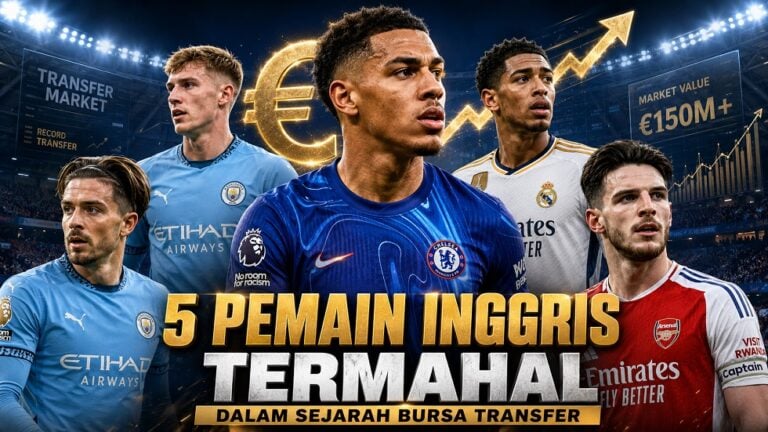 5 Pemain Inggris Termahal Sepanjang Masa