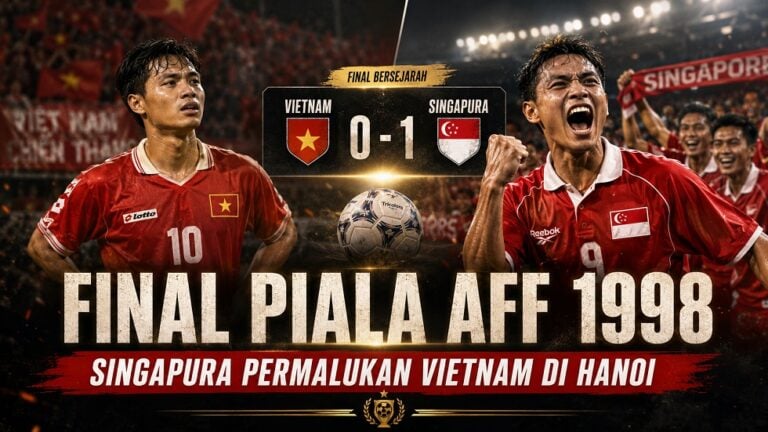 Duel Vietnam vs Singapura di Final Piala AFF 1998.