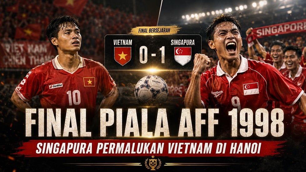 Duel Vietnam vs Singapura di Final Piala AFF 1998.