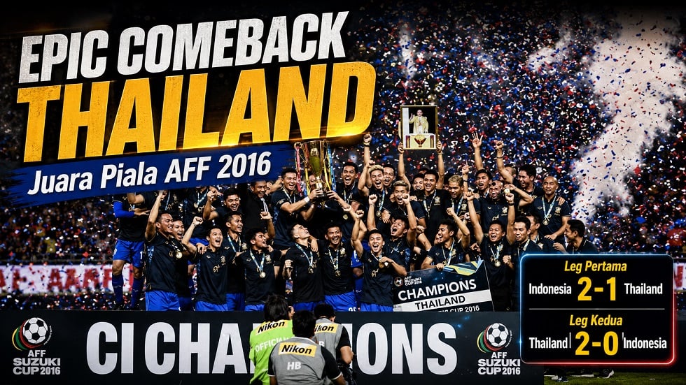 Thailand mengalahkan Indonesia pada final Piala AFF 2016.