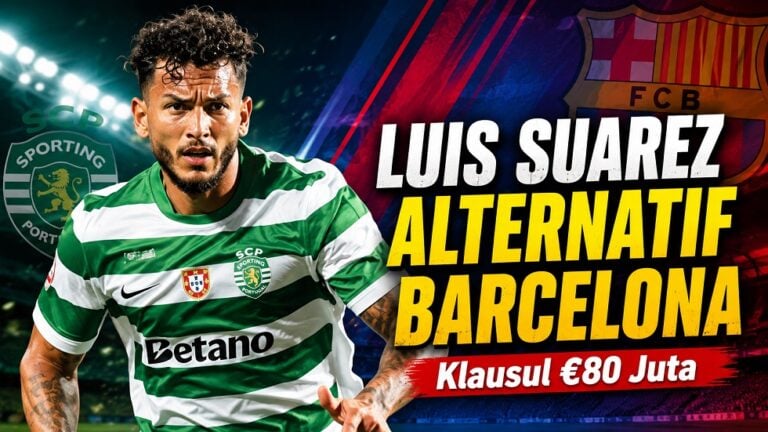 Luis Suarez sempat masuk radar Barcelona sebagai alternatif Julian Alvarez, tetapi klausul €80 juta Sporting CP membuat transfer kini sulit terwujud.