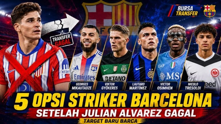 Barcelona Cari 5 Pengganti Julian Alvarez