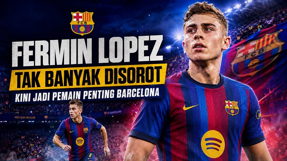 Fermin Lopez, jebolan La Masia yang kini jadi pemain penting di Barcelona.