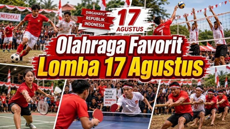 Olahraga favorit yang dijadikan lomba saat HUT Indonesia pada 17 Agustus.