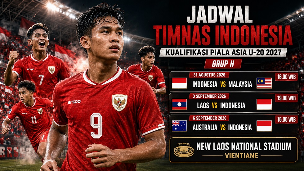 Jadwal Timnas Indonesia di kualifikasi Piala Asia U-20 2027