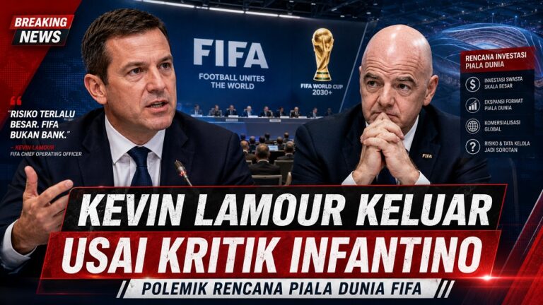 Kevin Lamour meninggalkan FIFA setelah mengkritik rencana investasi Gianni Infantino.