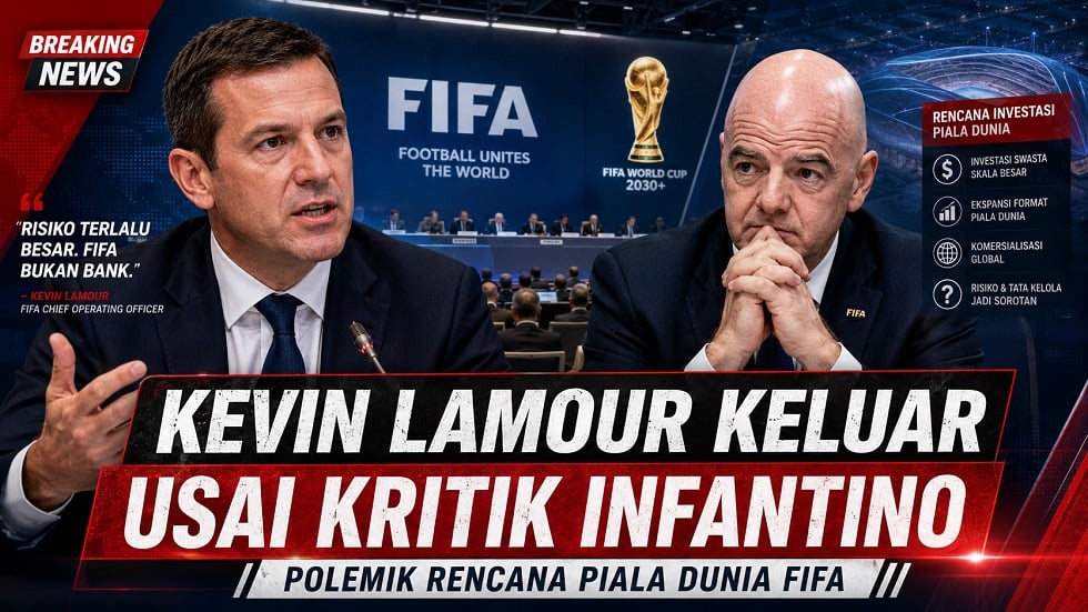 Kevin Lamour meninggalkan FIFA setelah mengkritik rencana investasi Gianni Infantino.