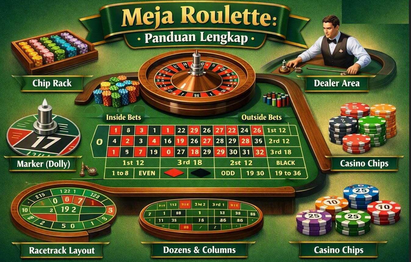 meja roulette'