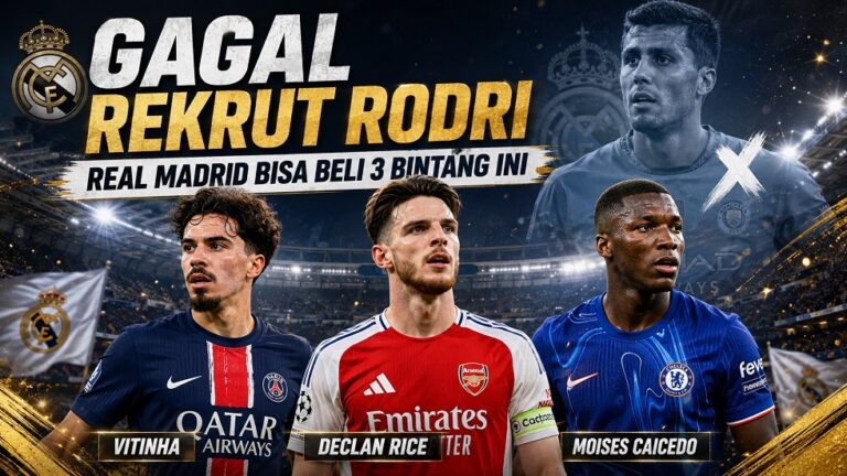 3 opsi pemain yang bisa dibeli Real Madrid usai gagal dapatkan Rodri.