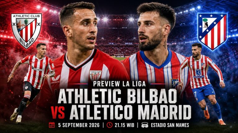 Preview Athletic Bilbao vs Atletico Madrid: Prediksi Susunan Pemain, Head to Head, dan Jadwal Pertandingan