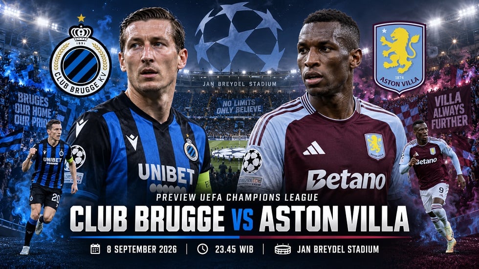Preview Club Brugge vs Aston Villa